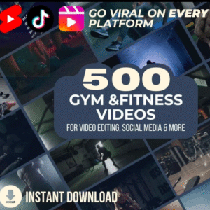 500+ High-Quality Men’s Fitness Video Pack