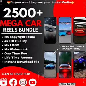 2,500+ Ready-Made Car Reels Bundle